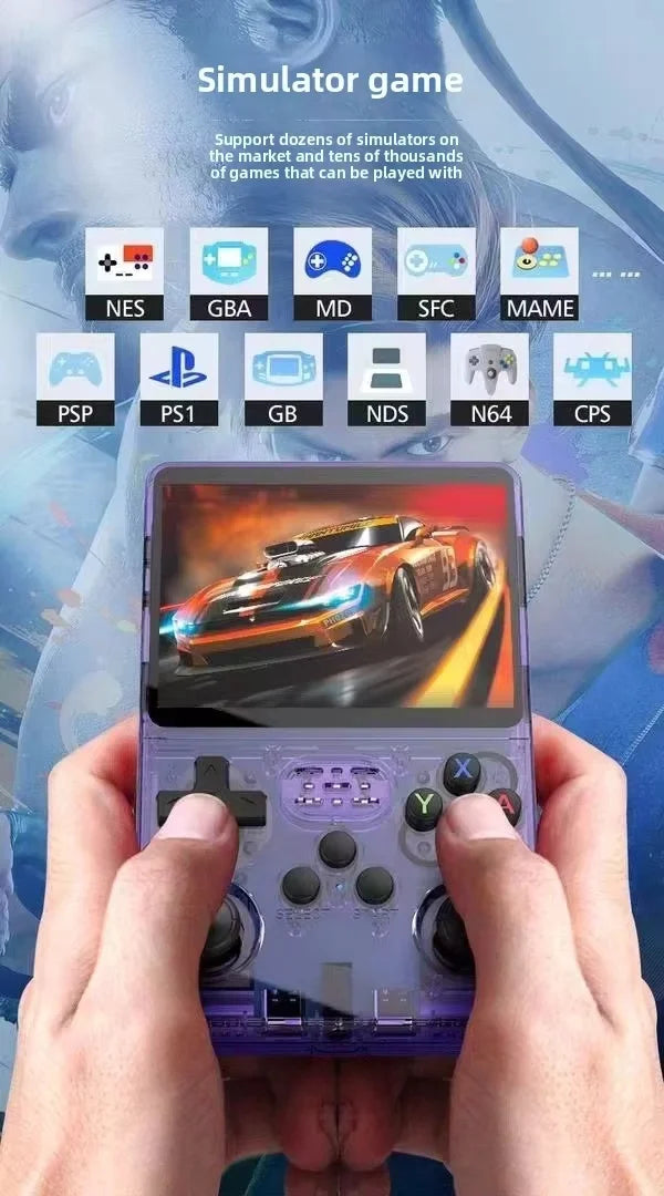 R36S Handheld Game Console: Portable Retro Gaming with 3.5-Inch Screen and 64GB Storage